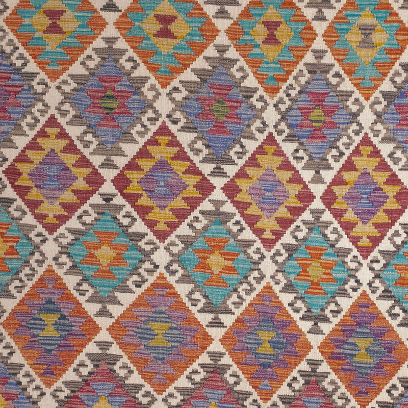 Dywan Kelim - Splash - 305 x 196 cm - wielokolorowy