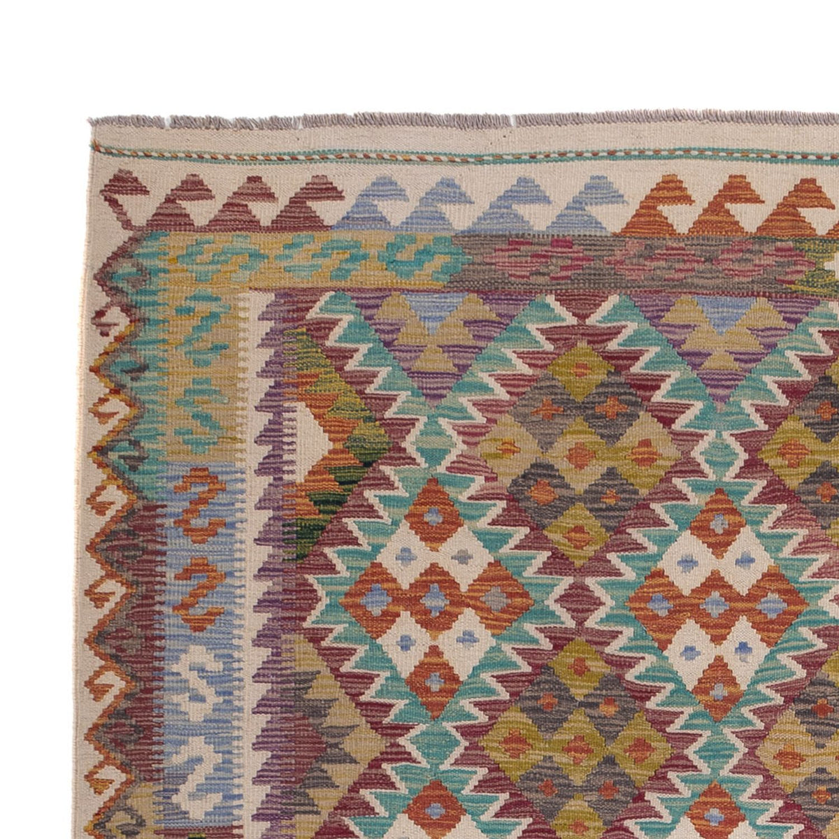 Dywan Kelim - Splash - 285 x 195 cm - wielokolorowy