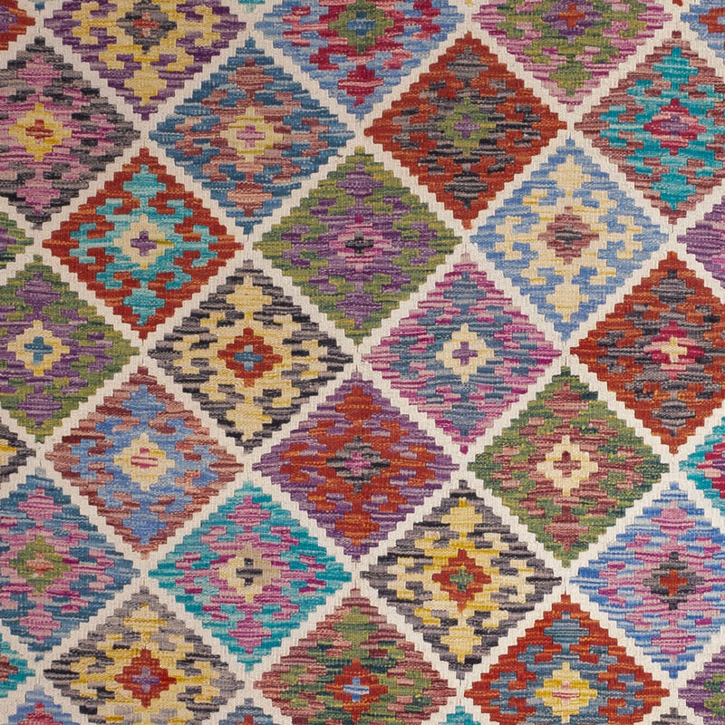 Dywan Kelim - Splash - 285 x 206 cm - wielokolorowy