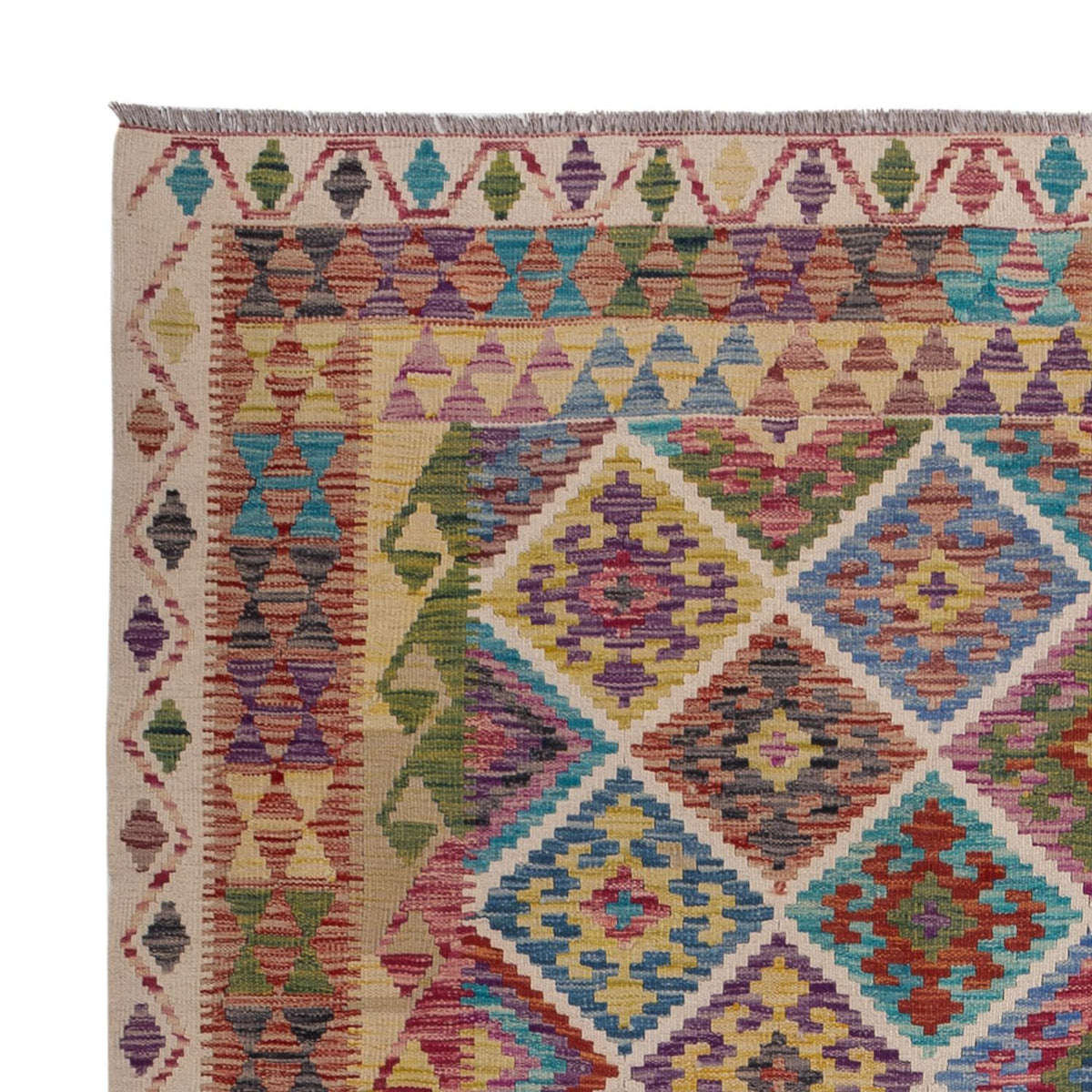 Dywan Kelim - Splash - 285 x 206 cm - wielokolorowy