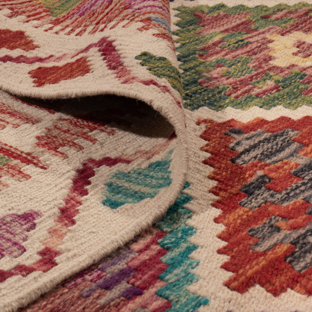 Dywan Kelim - Splash - 285 x 206 cm - wielokolorowy