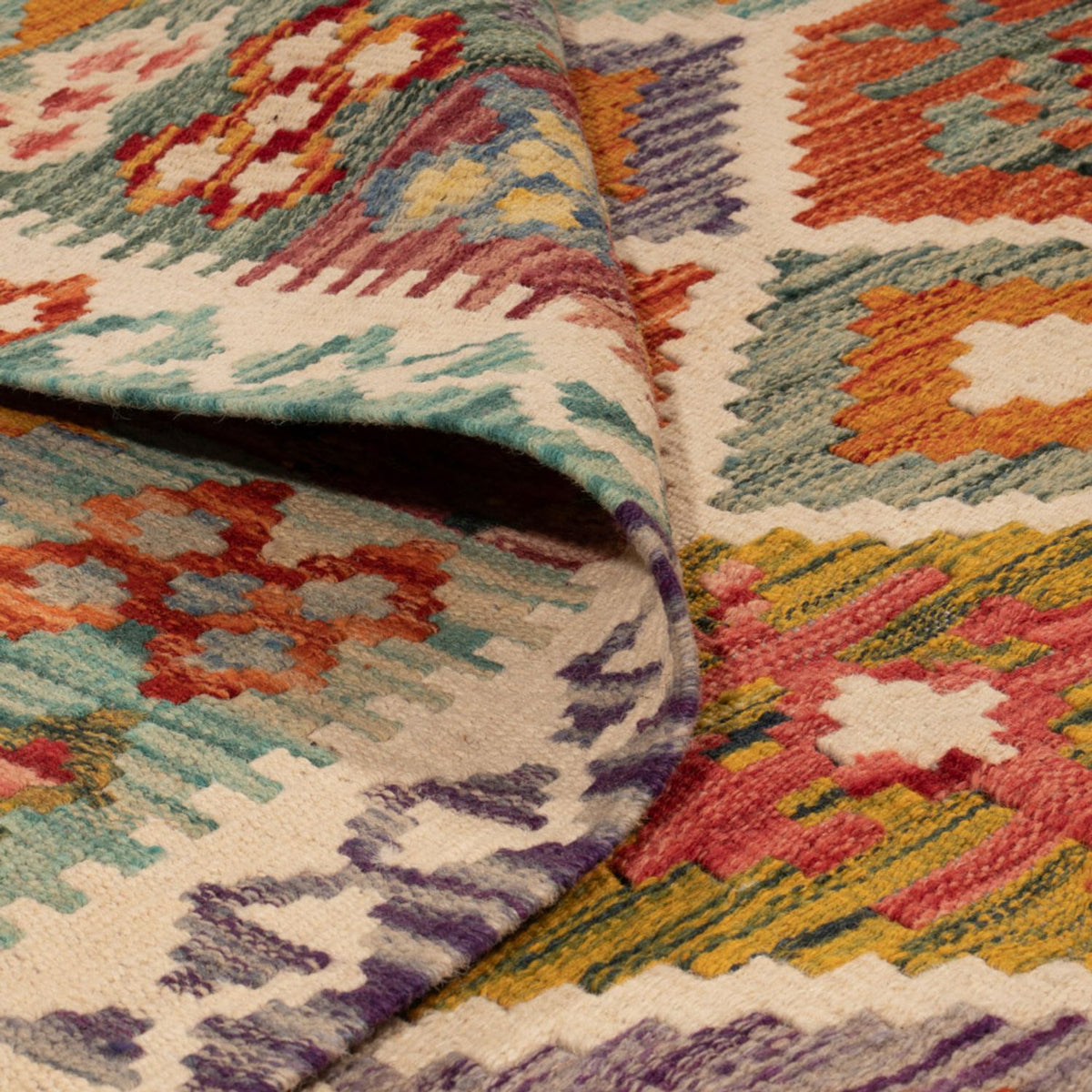 Dywan Kelim - Splash - 238 x 178 cm - wielokolorowy