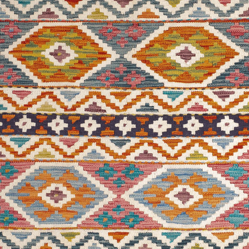 Dywan Kelim - Splash - 197 x 154 cm - wielokolorowy