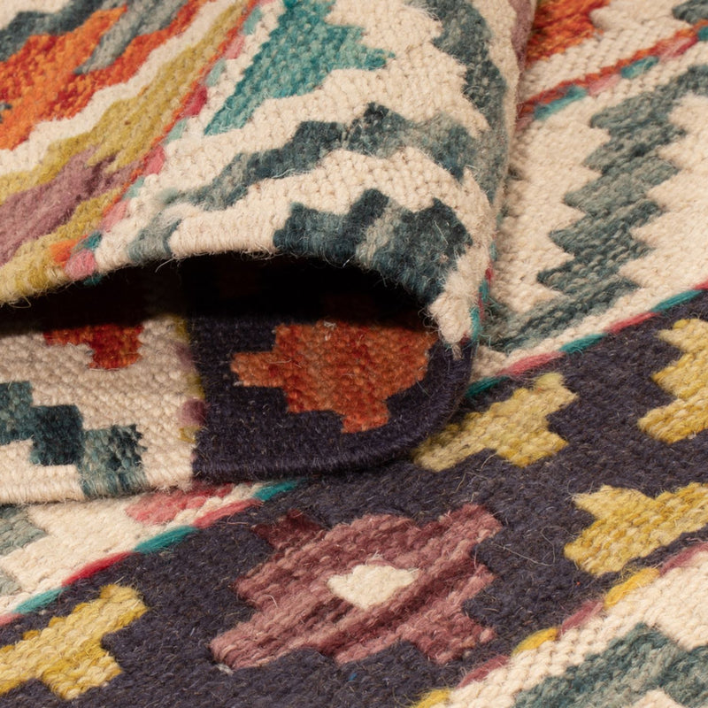 Dywan Kelim - Splash - 197 x 154 cm - wielokolorowy