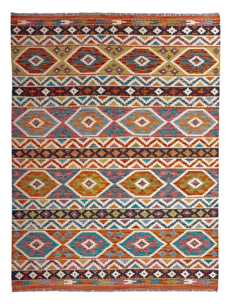 Dywan Kelim - Splash - 198 x 152 cm - wielokolorowy