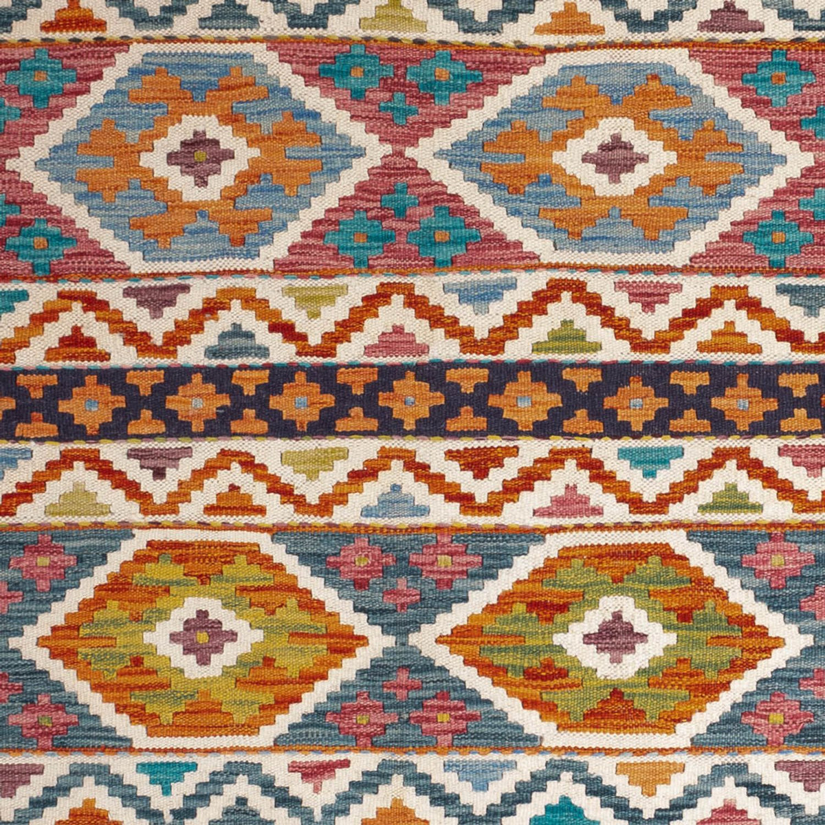 Dywan Kelim - Splash - 198 x 152 cm - wielokolorowy