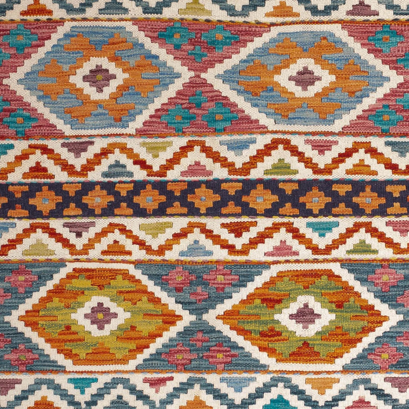 Dywan Kelim - Splash - 198 x 152 cm - wielokolorowy