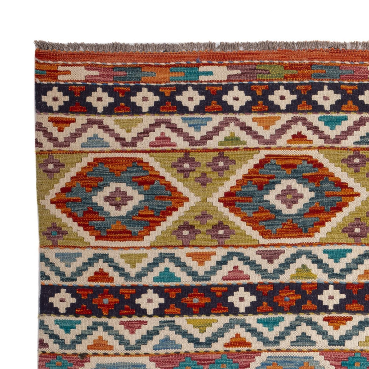 Dywan Kelim - Splash - 198 x 152 cm - wielokolorowy