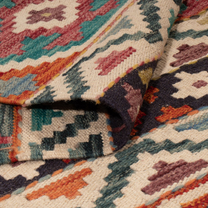 Dywan Kelim - Splash - 198 x 152 cm - wielokolorowy