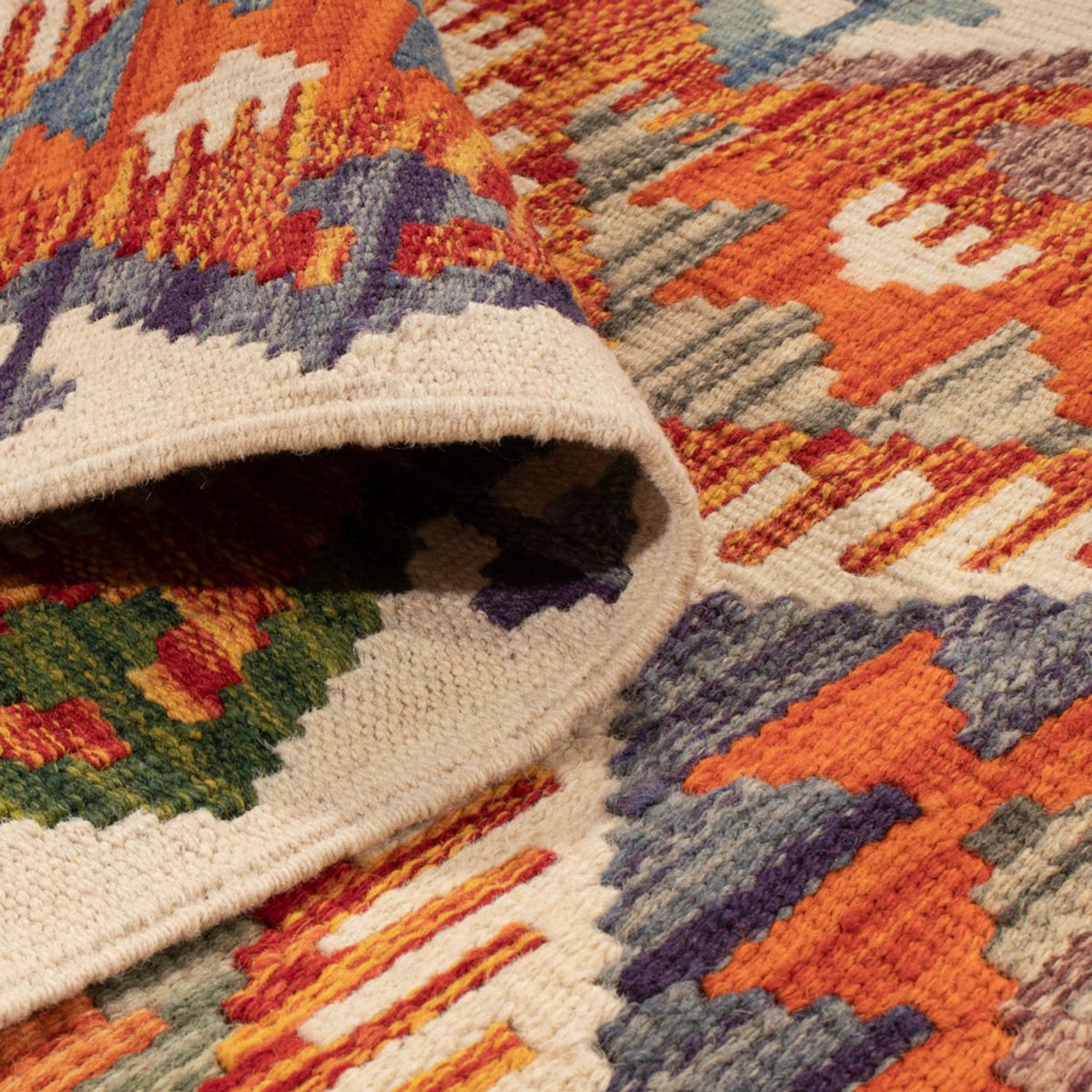 Biegacz Dywan Kelim - Splash - 234 x 80 cm - wielokolorowy