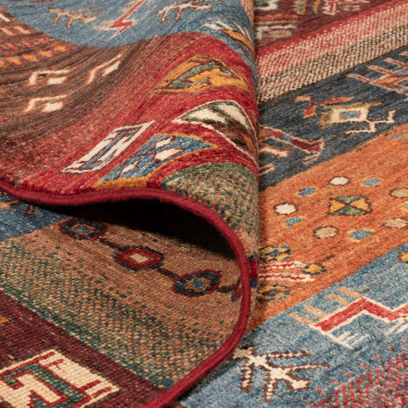 Dywan Gabbeh - Loribaft Perski - 244 x 176 cm - wielokolorowy