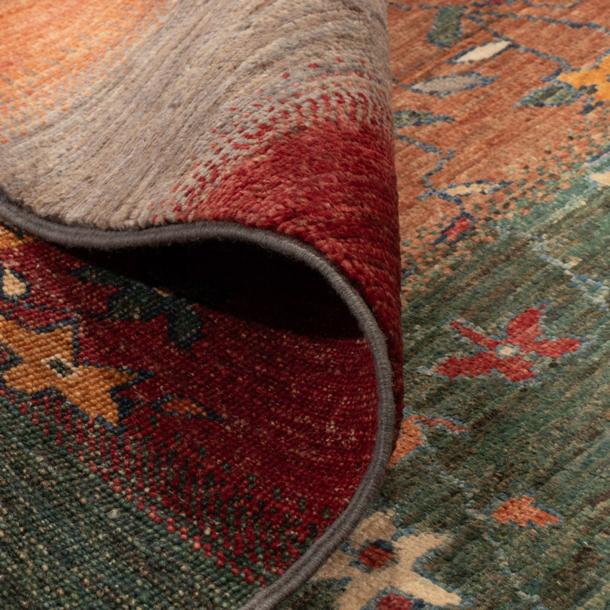 Dywan Gabbeh - Loribaft Perski - 193 x 158 cm - wielokolorowy