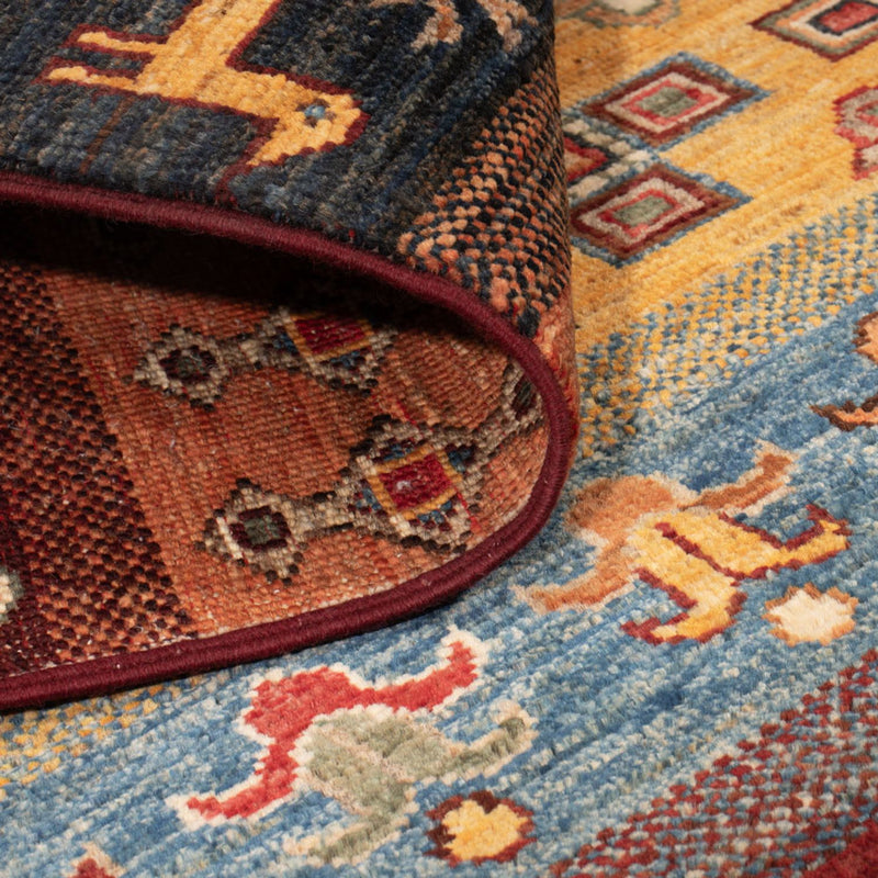 Dywan Gabbeh - Loribaft Perski - 148 x 105 cm - wielokolorowy