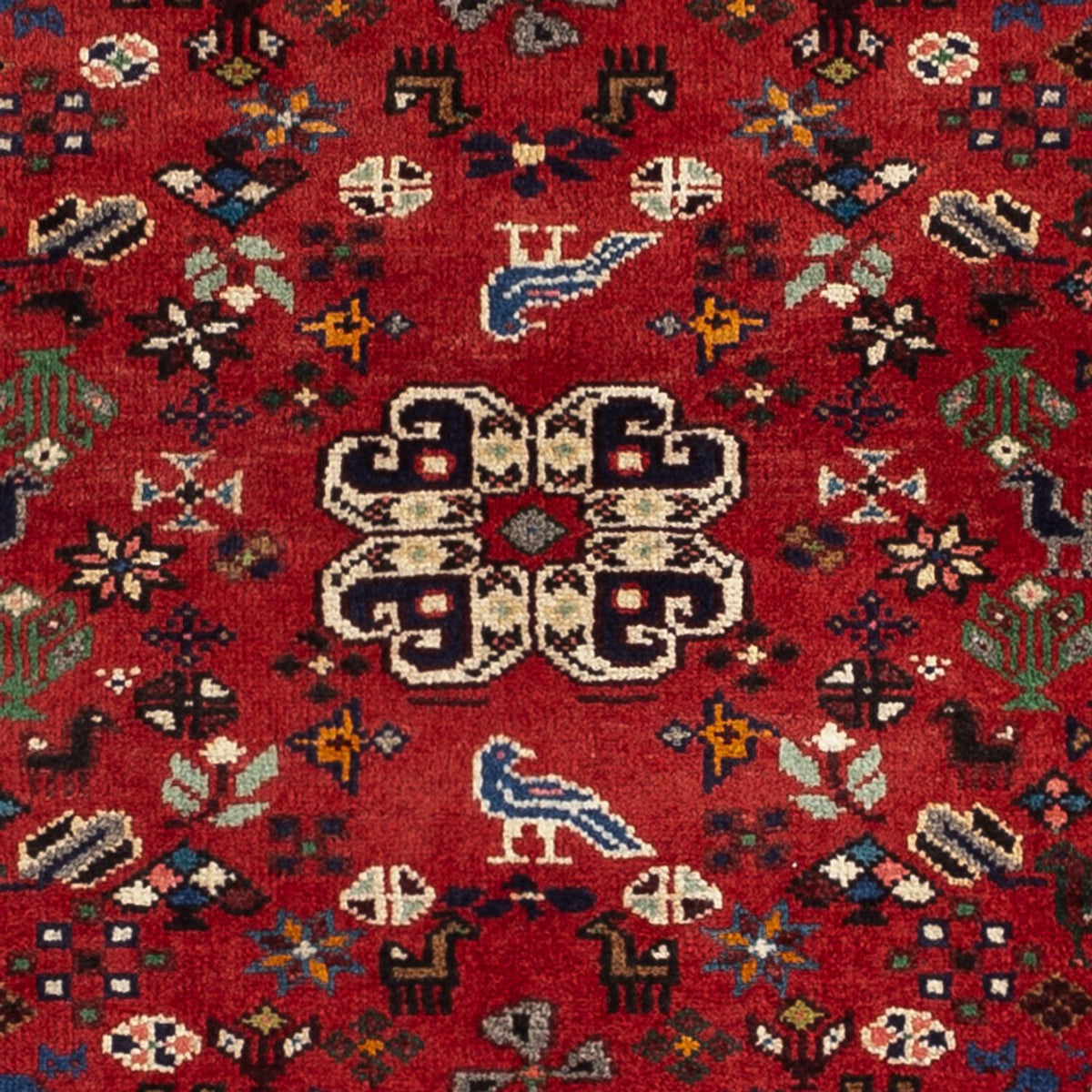 Perski dywan - Nomadyczny - 109 x 73 cm - ciemna czerwień