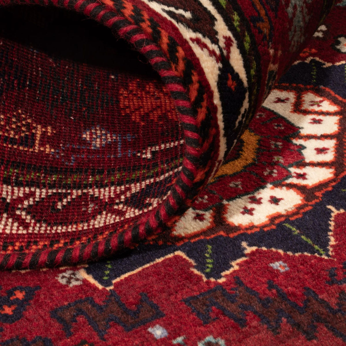 Perski dywan - Nomadyczny - 143 x 77 cm - ciemna czerwień