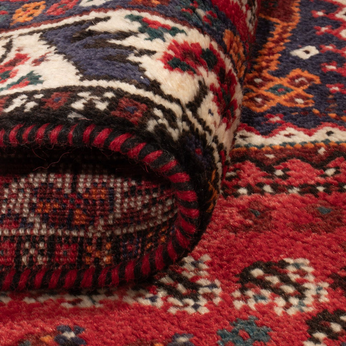 Perski dywan - Nomadyczny - 137 x 85 cm - ciemna czerwień