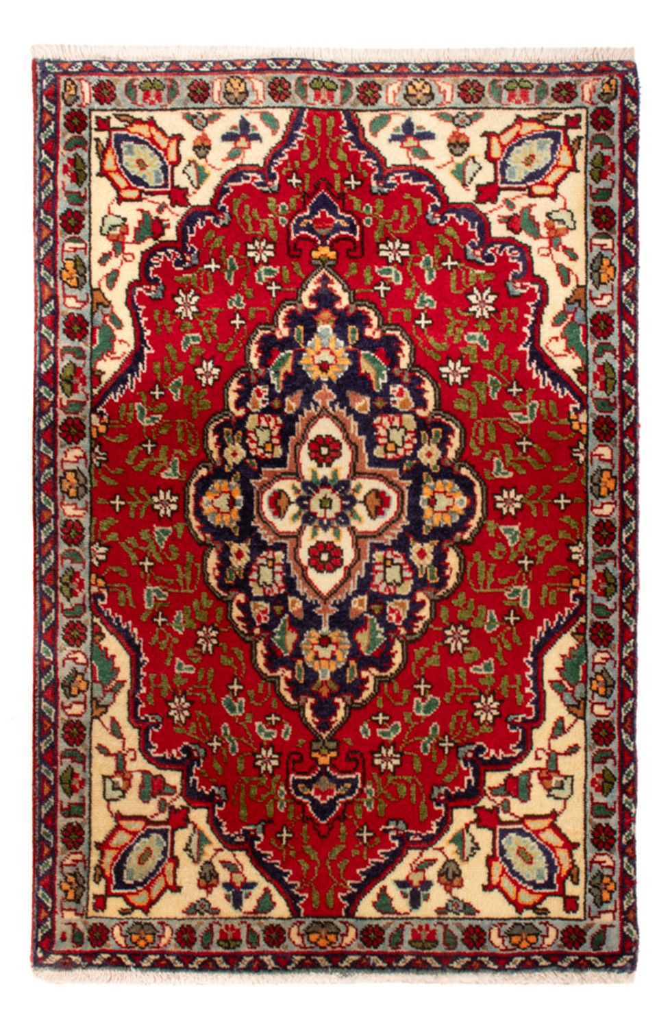 Dywan perski - Tabriz - 86 x 58 cm - czerwony