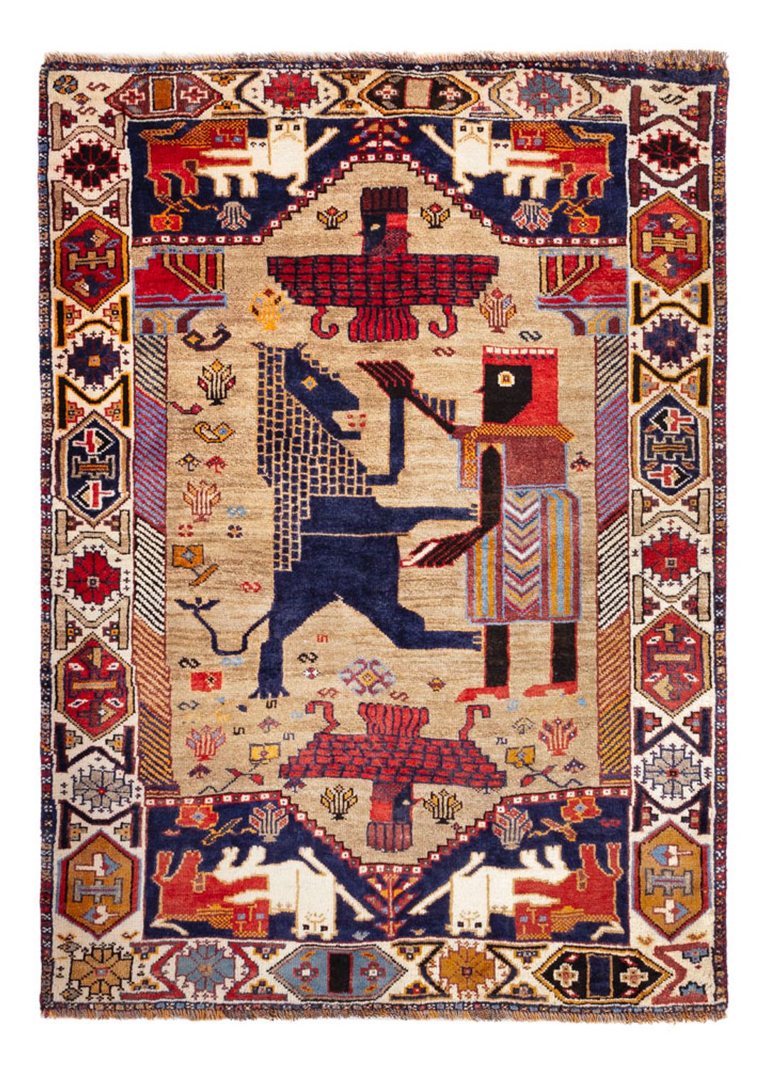 Perski dywan - Nomadyczny - 157 x 113 cm - wielokolorowy