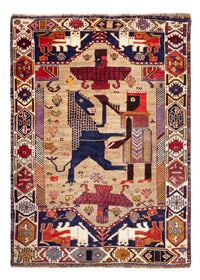 Perski dywan - Nomadyczny - 157 x 113 cm - wielokolorowy