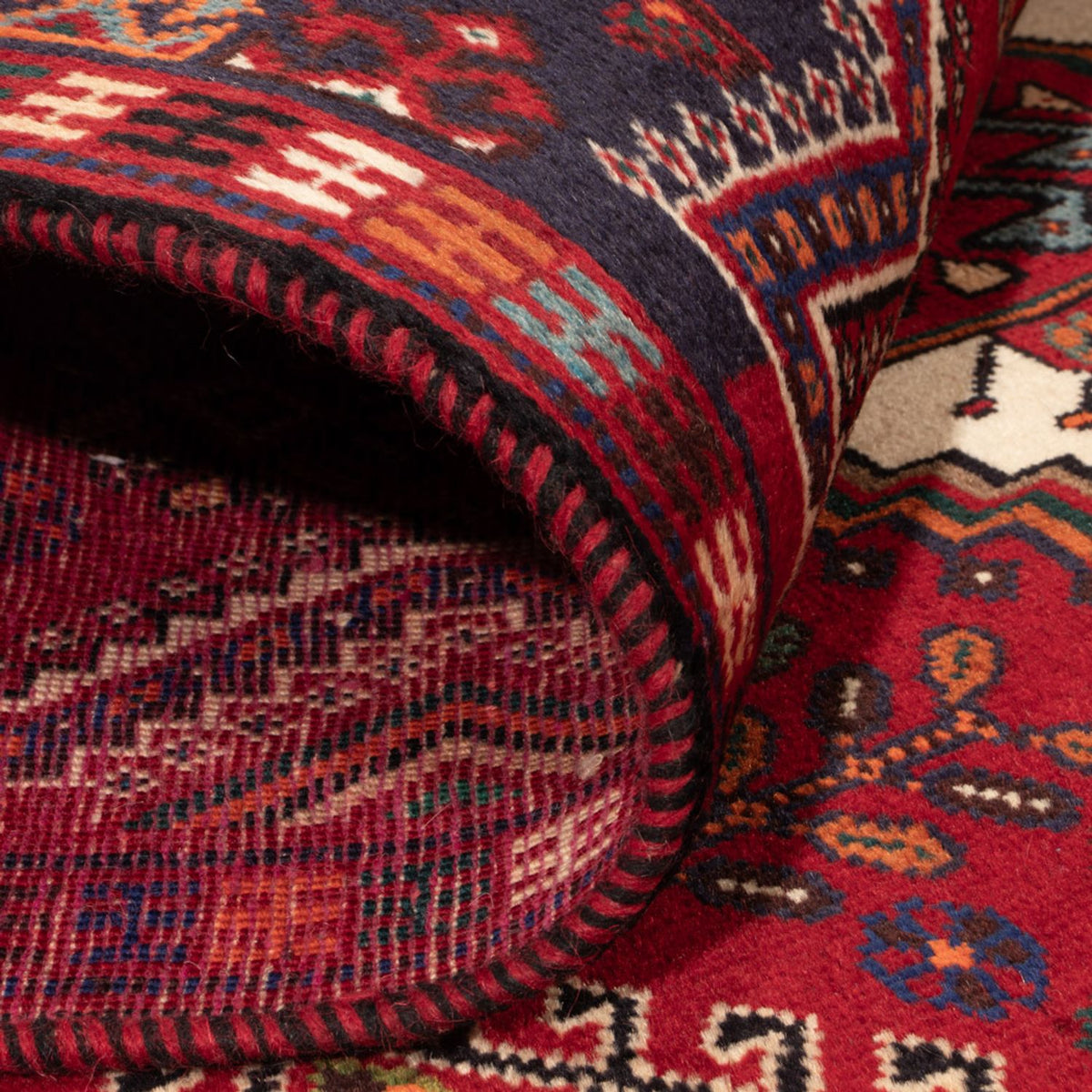 Perski dywan - Nomadyczny - 256 x 141 cm - ciemna czerwień