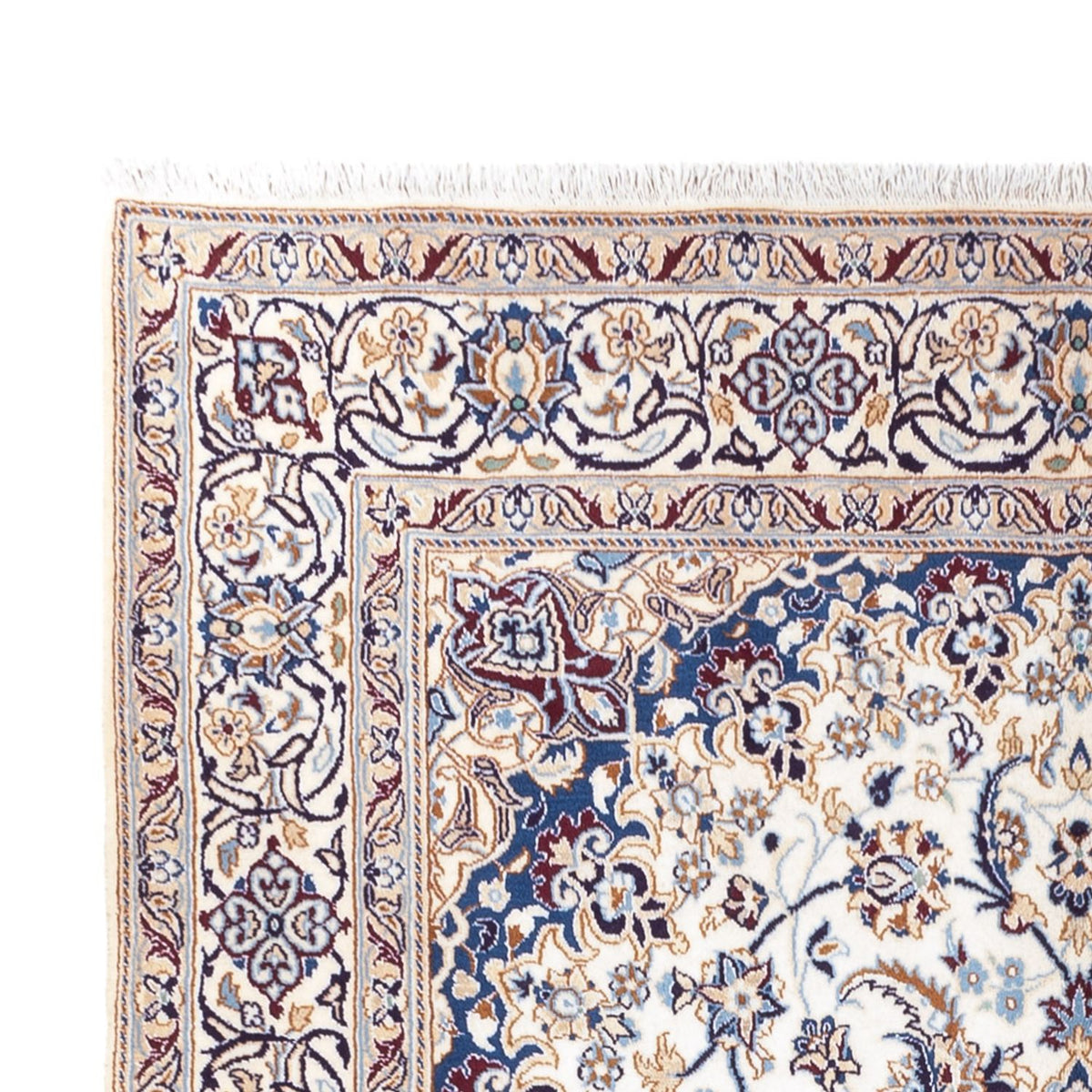 Dywan perski - Nain - 312 x 199 cm - kremowy