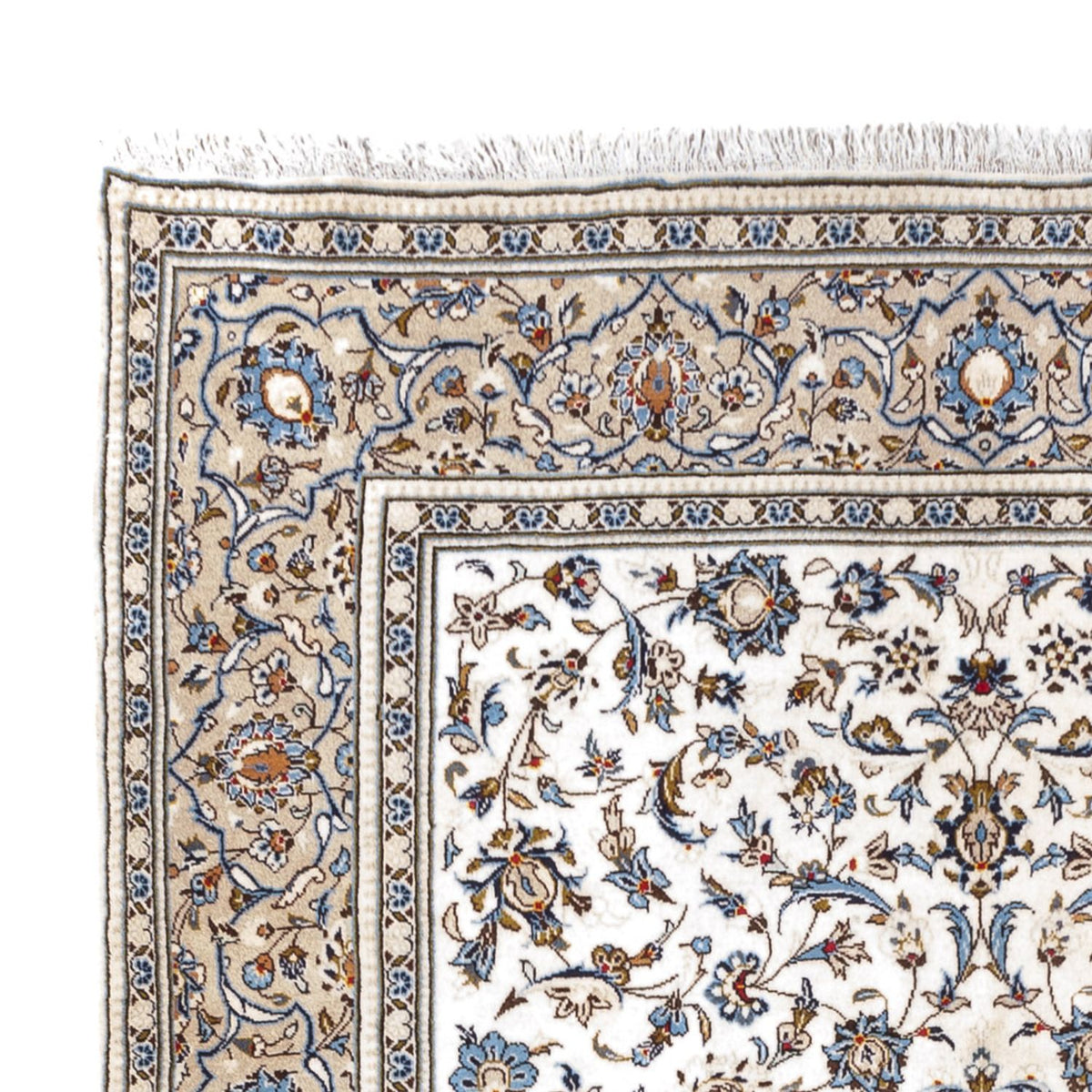 Dywan perski - Nain - 315 x 195 cm - kremowy