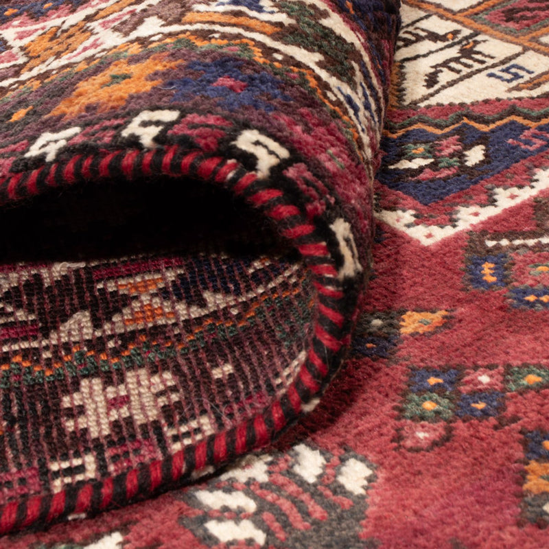 Perski dywan - Nomadyczny - 254 x 180 cm - ciemna czerwień