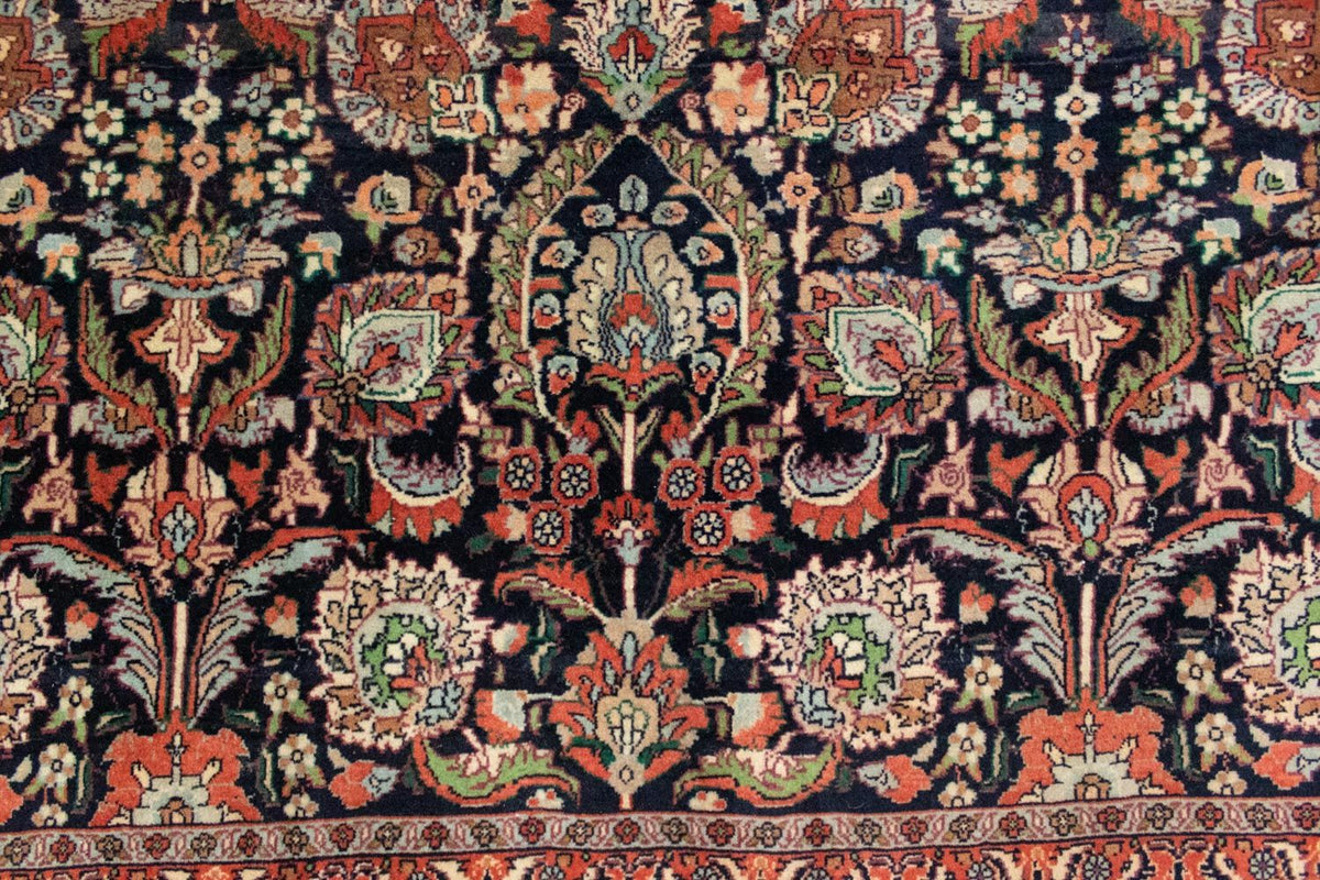 Dywan perski - Bijar kwadratowy  - 197 x 187 cm - niebieski