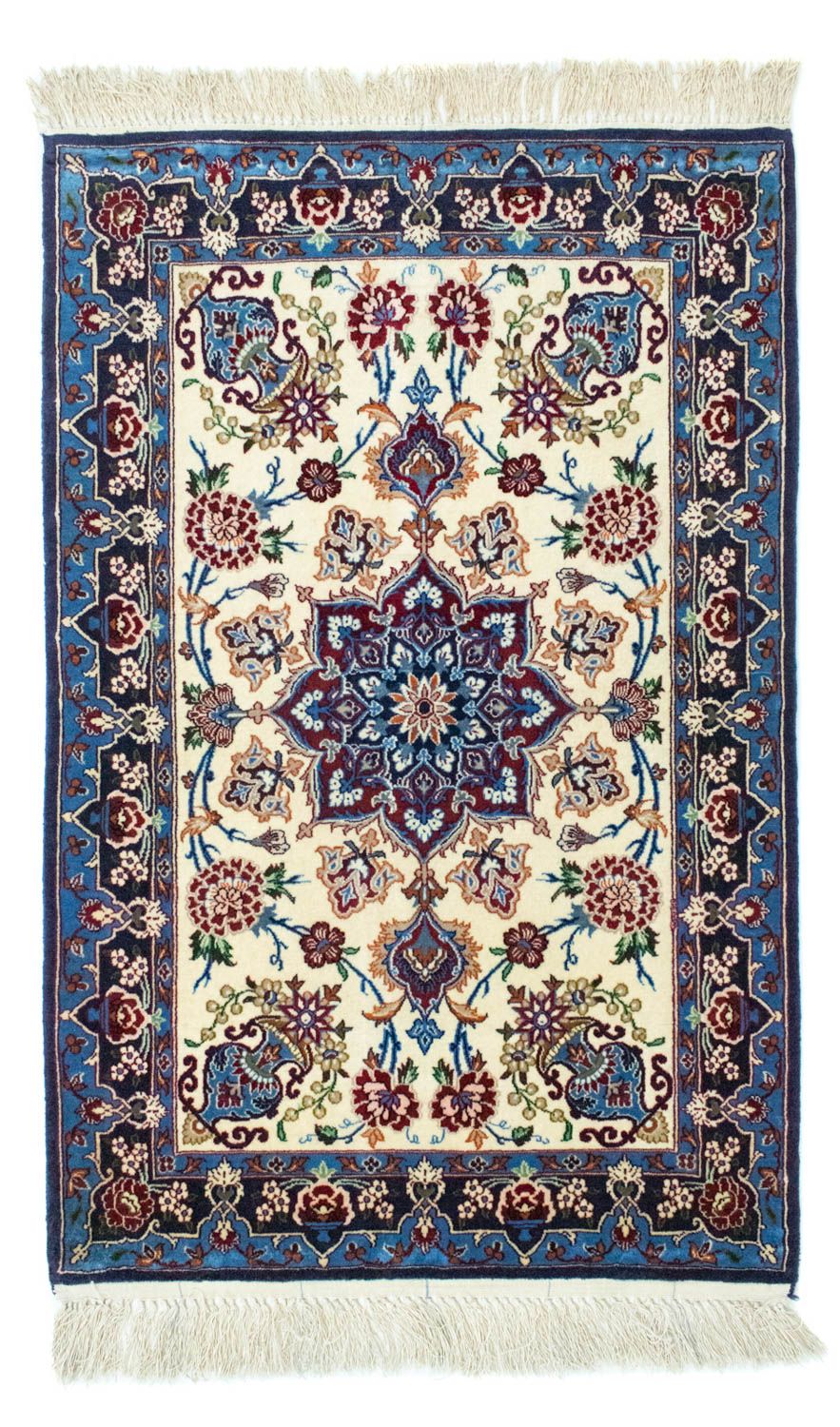 Dywan perski - Isfahan - Premium - 105 x 71 cm - niebieski