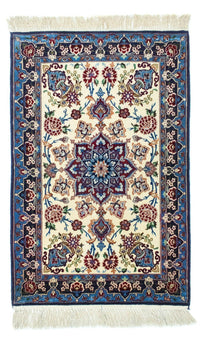 Dywan perski - Isfahan - Premium - 105 x 71 cm - niebieski