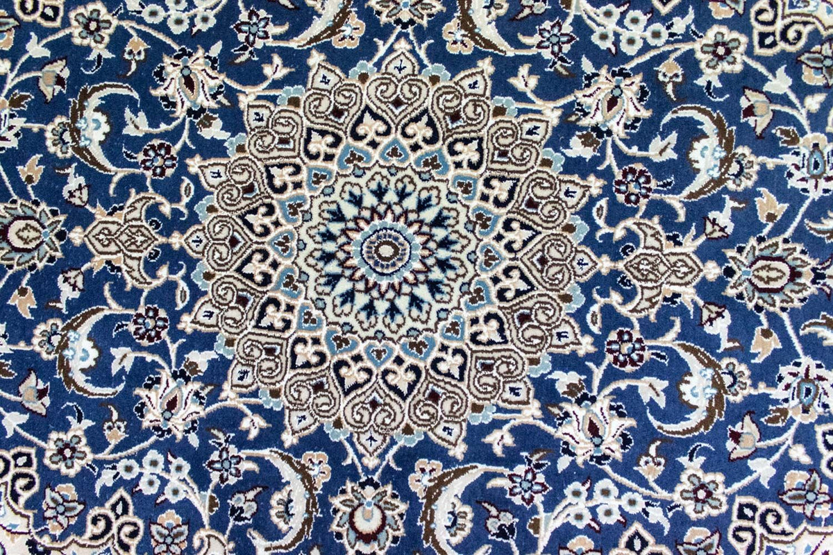 Dywan perski - Nain - 135 x 89 cm - niebieski