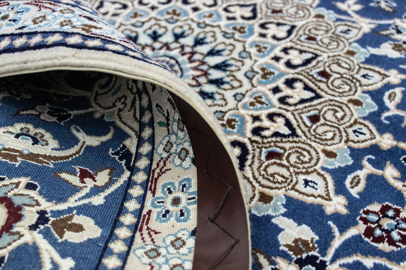 Dywan perski - Nain - 135 x 89 cm - niebieski