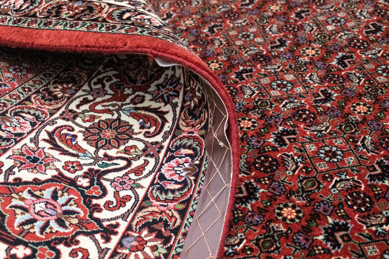 Dywan perski - Bijar - 301 x 256 cm - brązowy