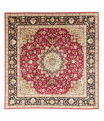 Dywan perski - Tabriz - Premium - 264 x 249 cm - czerwony