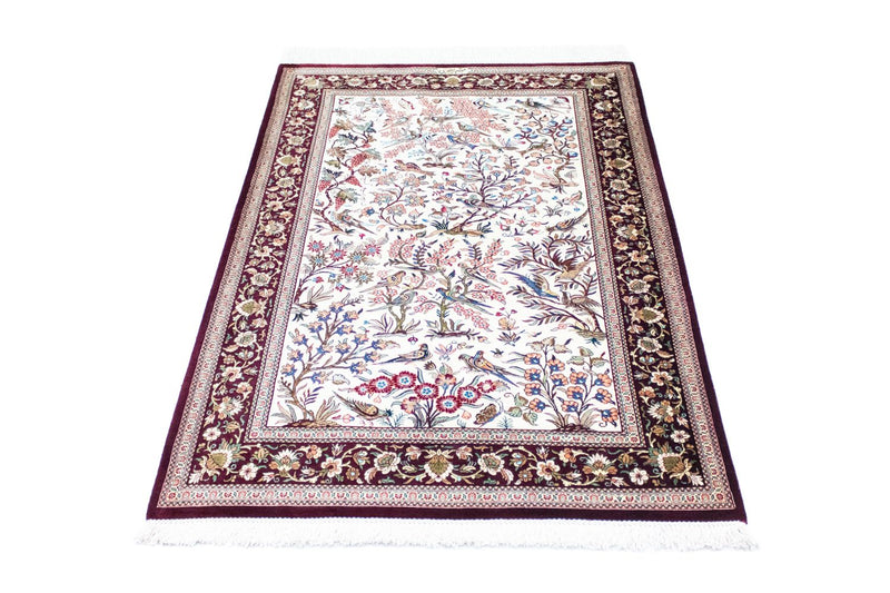 Jedwabny dywan - Ghom Silk - Premium - 123 x 80 cm - beżowy