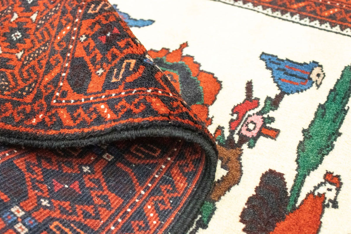 Dywan beludżycki - 157 x 90 cm - pomarańczowy