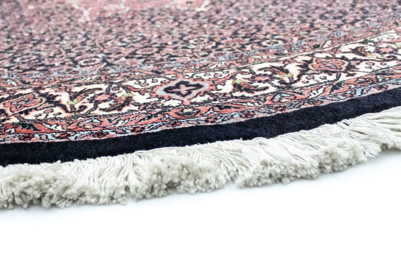 Dywan perski - Bijar okrągły  - 155 x 155 cm - niebieski