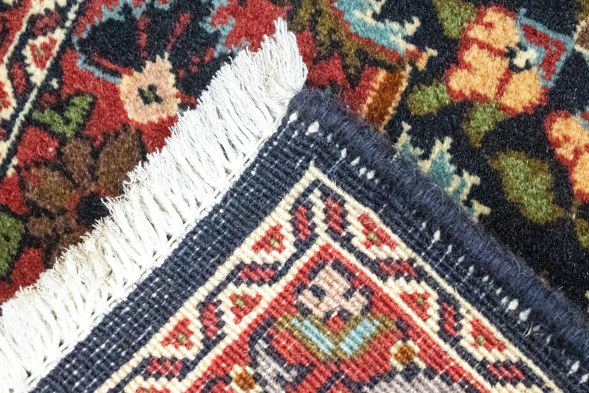 Dywan perski - Bijar - 62 x 45 cm - niebieski