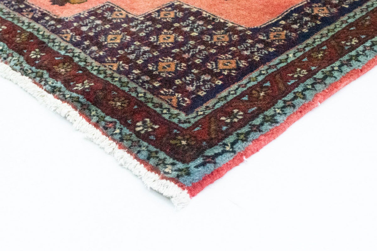 Dywan perski - Klasyczny kwadratowy  - 77 x 73 cm - łososiowy