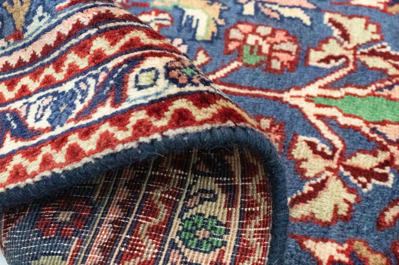 Dywan perski - Bijar - 84 x 63 cm - niebieski