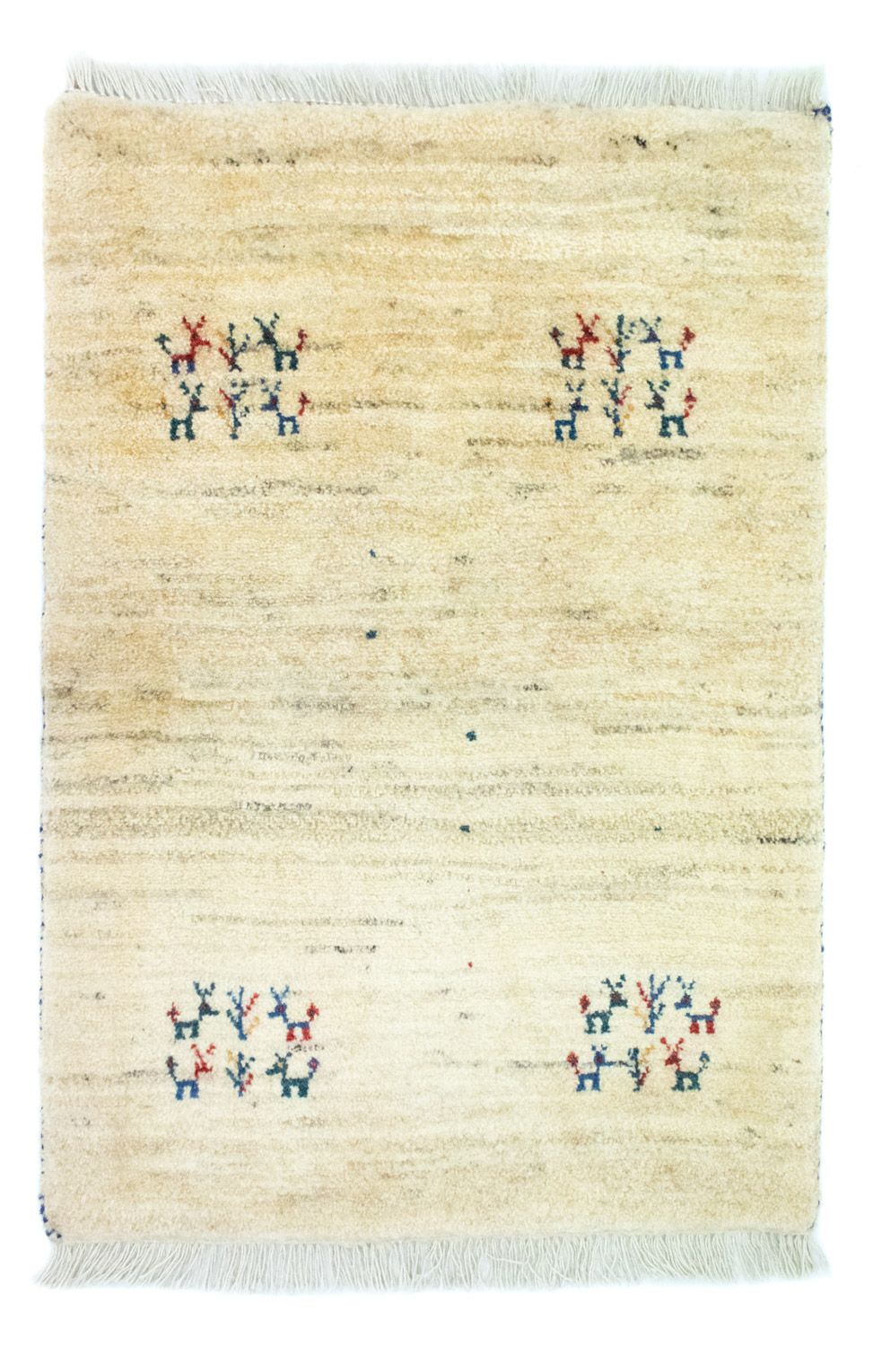 Dywan Gabbeh - perski - 94 x 64 cm - wielokolorowy