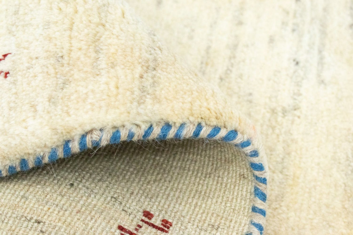 Dywan Gabbeh - perski - 90 x 59 cm - wielokolorowy