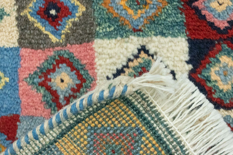 Dywan Gabbeh - perski - 60 x 40 cm - wielokolorowy