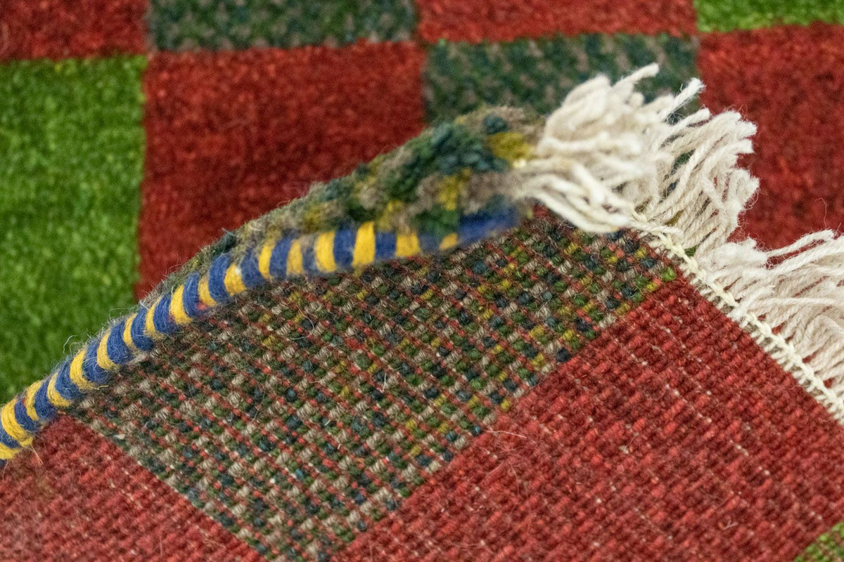 Dywan Gabbeh - perski - 60 x 40 cm - wielokolorowy