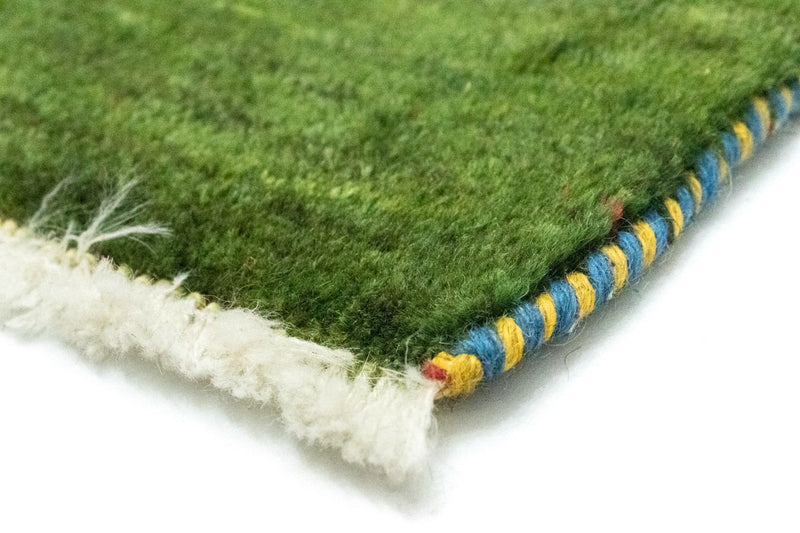 Dywan Gabbeh - perski - 60 x 40 cm - zielona