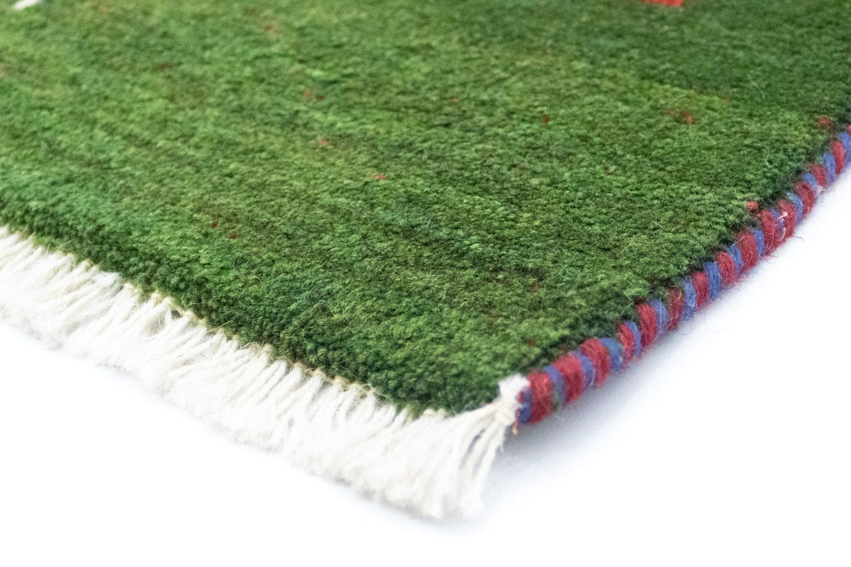 Dywan Gabbeh - perski - 60 x 40 cm - zielona