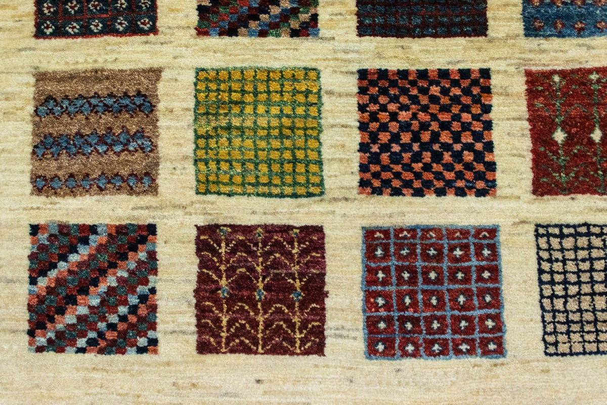 Dywan Gabbeh - Loribaft Perski - 132 x 86 cm - wielokolorowy