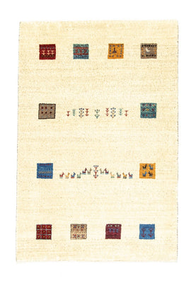 Dywan Gabbeh - Loribaft Perski - 128 x 80 cm - beżowy