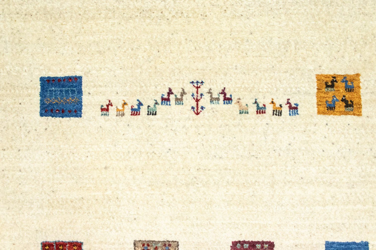 Dywan Gabbeh - Loribaft Perski - 128 x 80 cm - beżowy