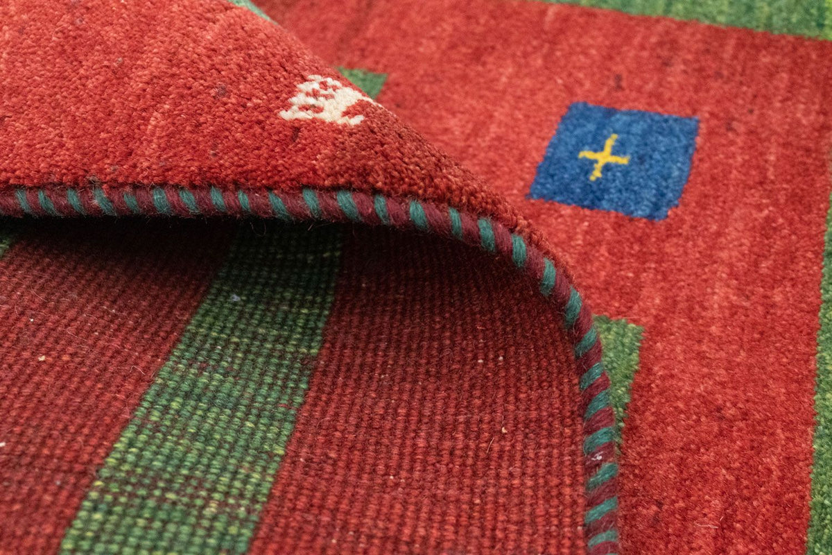 Perski dywan - Nomadyczny - 120 x 82 cm - pomarańczowy